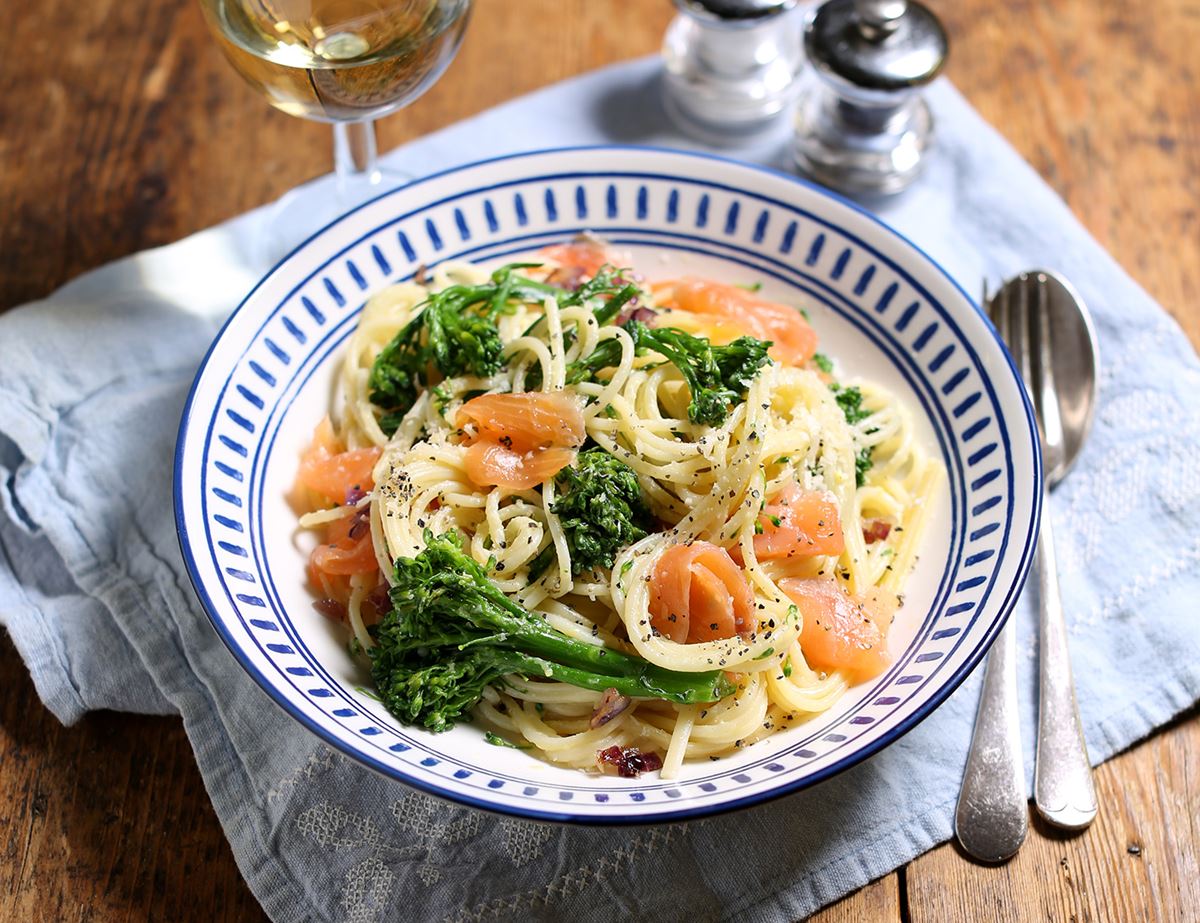 Smoked Salmon Spaghetti Carbonara