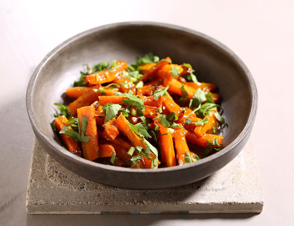 Kombucha & Marmalade Glazed Carrots