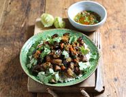 Jerk Grilled Aubergines with Sticky Coconut Rice