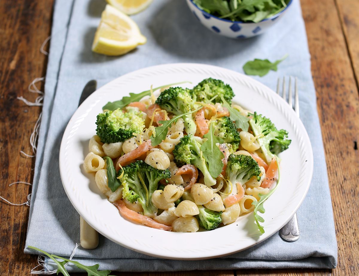 Creamy Smoked Salmon, Mascarpone & Broccoli Pasta