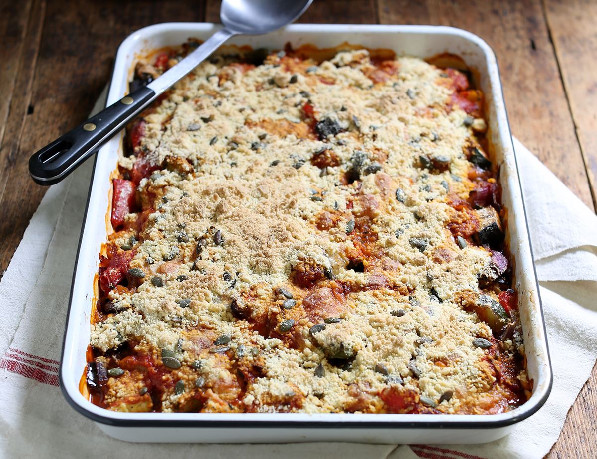 Mediterranean Vegetable & Melting Mozzarella Crumble