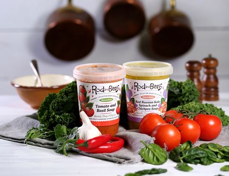 Tomato & Basil Soup, Organic, Rod & Ben's (600g)