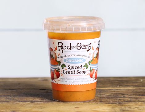 Spiced Lentil Soup, Organic, Rod & Ben's (600g)