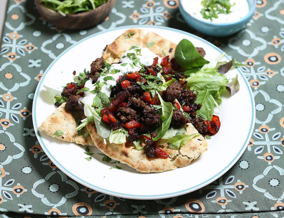 Indian Spiced Lamb Flat Breads