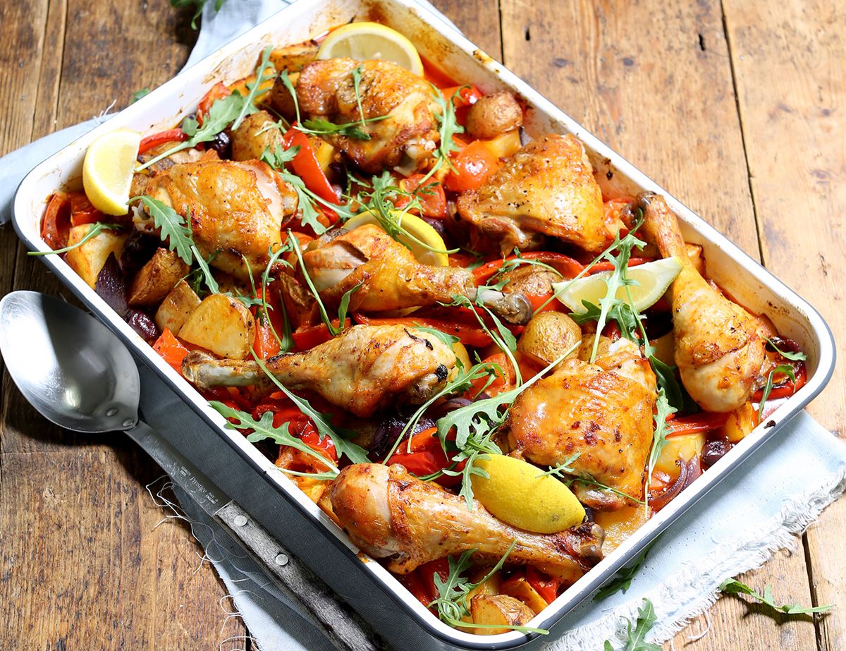 Roast Chicken with Smoky Paprika Potatoes