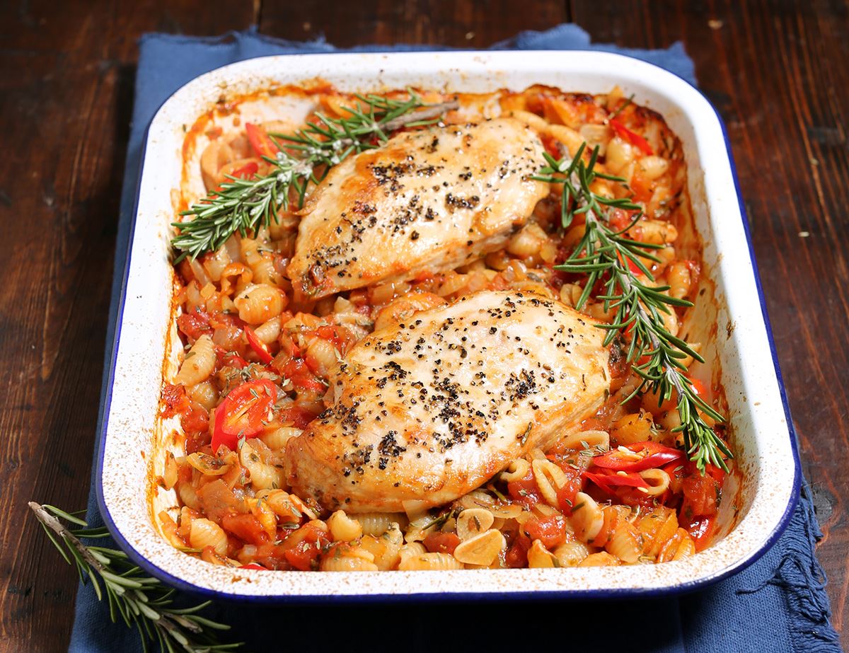 One Pan Baked Chicken Arrabiata