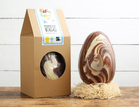 organic marbled chocolate egg cocoa loco