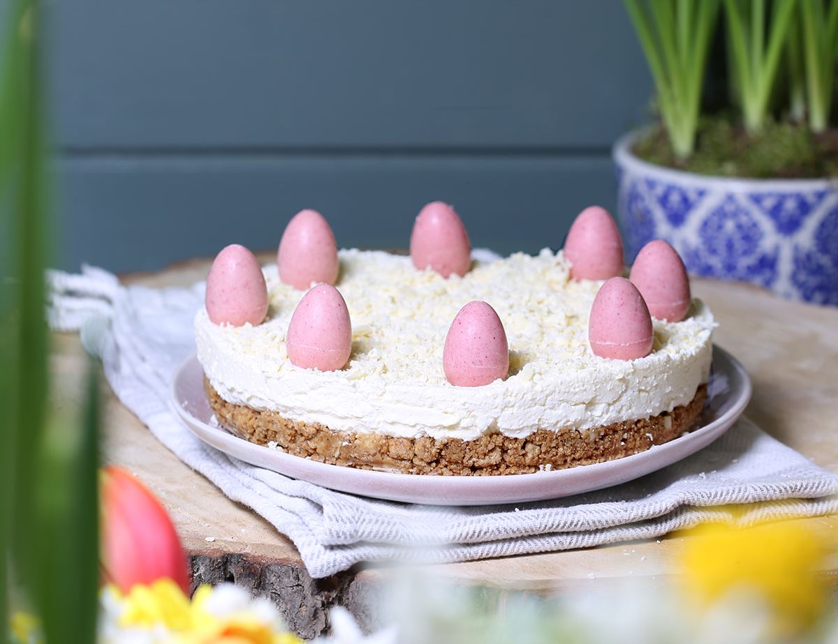 White Chocolate & Lemon Easter Cheesecake