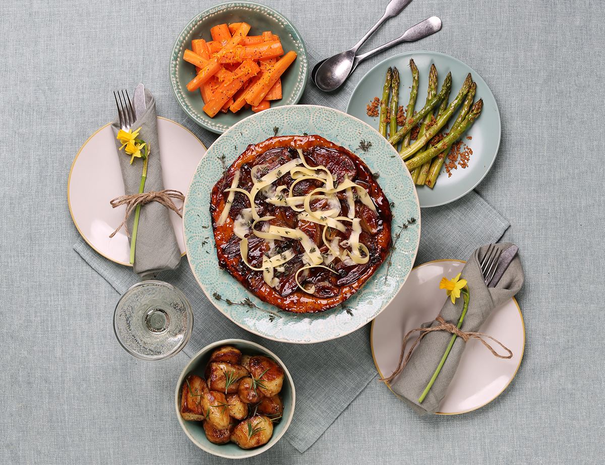 Caramelised Shallot & Saint Giles Cheese Tart
