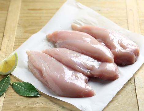 Chicken Breast Fillets, Boneless & Skinless, Organic, Abel & Cole (680g avg, pack of 4)