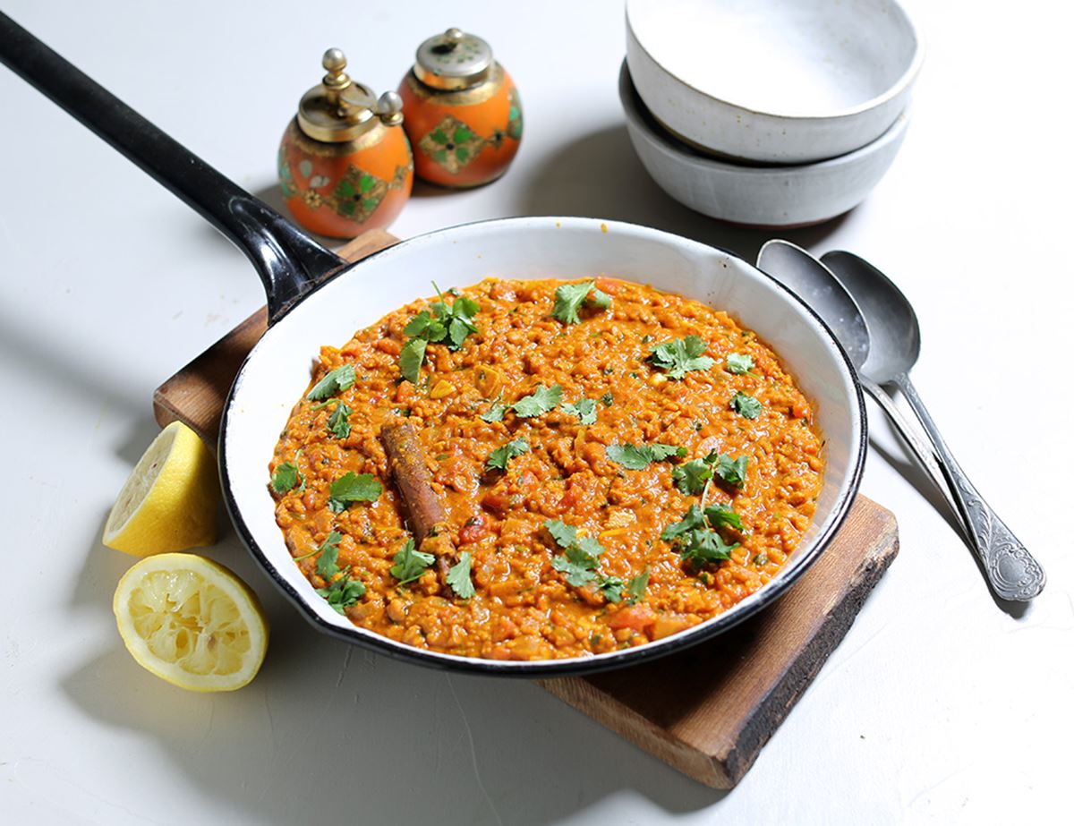 Creamy Curried Vegan Mince