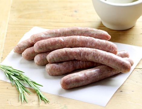 Pork Chipolata Sausages, Organic, Roam & Relish (340g, pack of 8)