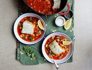 Family Cod, Chorizo & Bean Bake