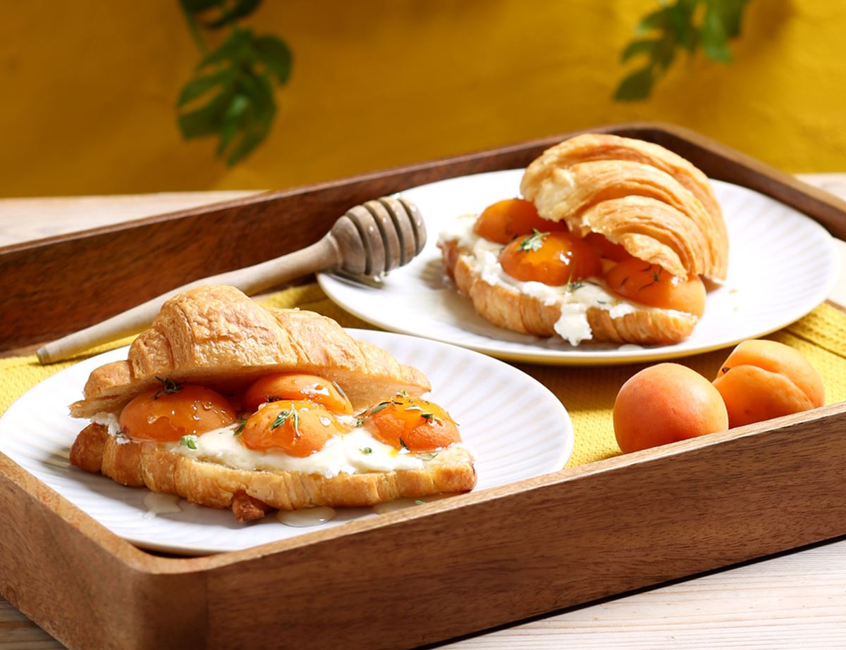 Apricot & Goat's Cheese Croissants