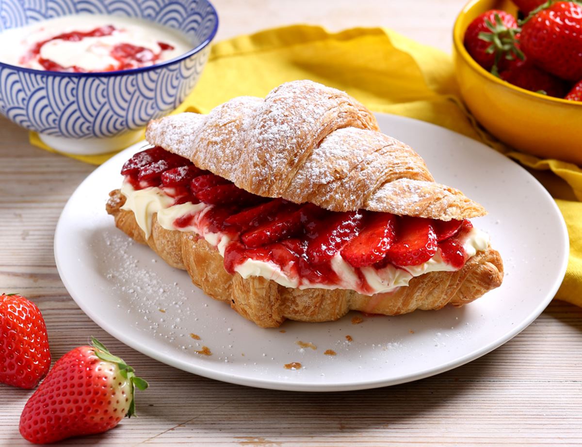Strawberry & Crème Fraîche Croissants