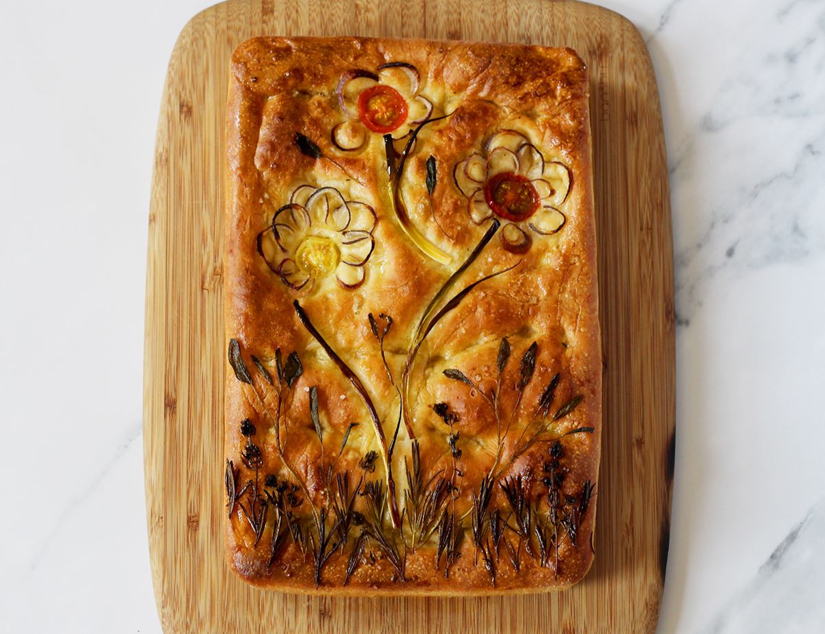 Focaccia Garden Bread