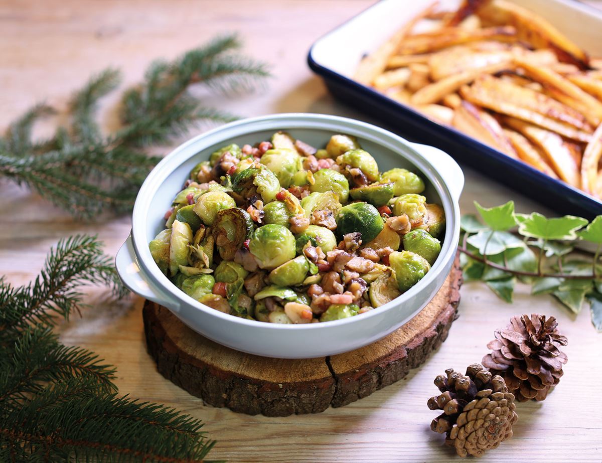 Sally’s Brussels Sprouts with Pancetta & Chestnuts
