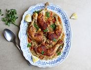 One Pot Braised Chicken with Maftoul