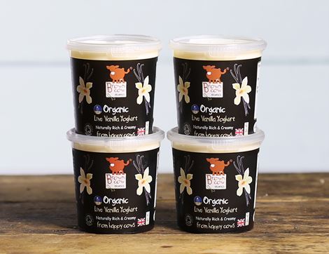 Vanilla Yogurt, Organic, Brown Cow Organics (4 x 145g)