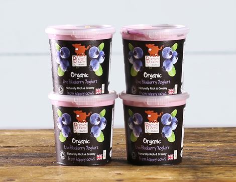 Blueberry Yogurt, Organic, Brown Cow Organics (4 x 145g)