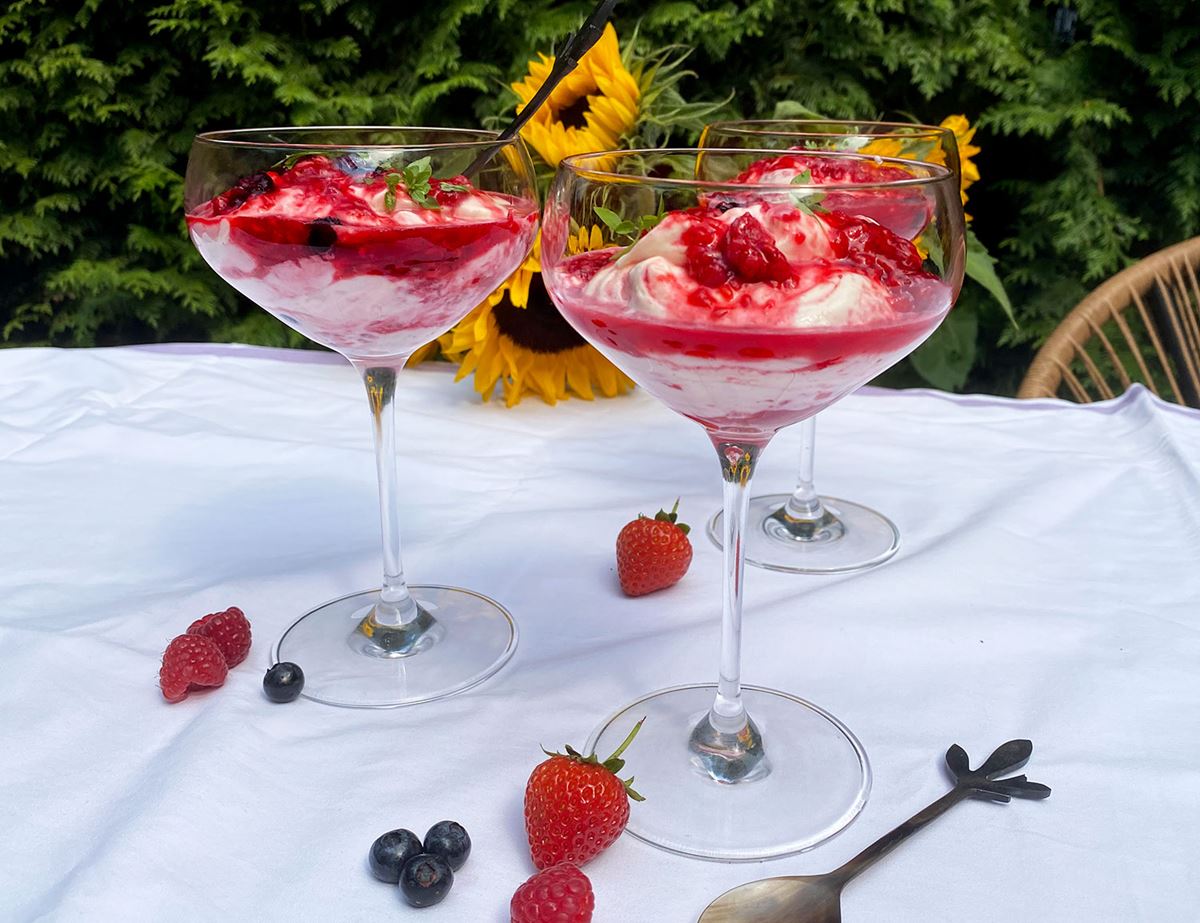 Summer Fruit Fool in Jars