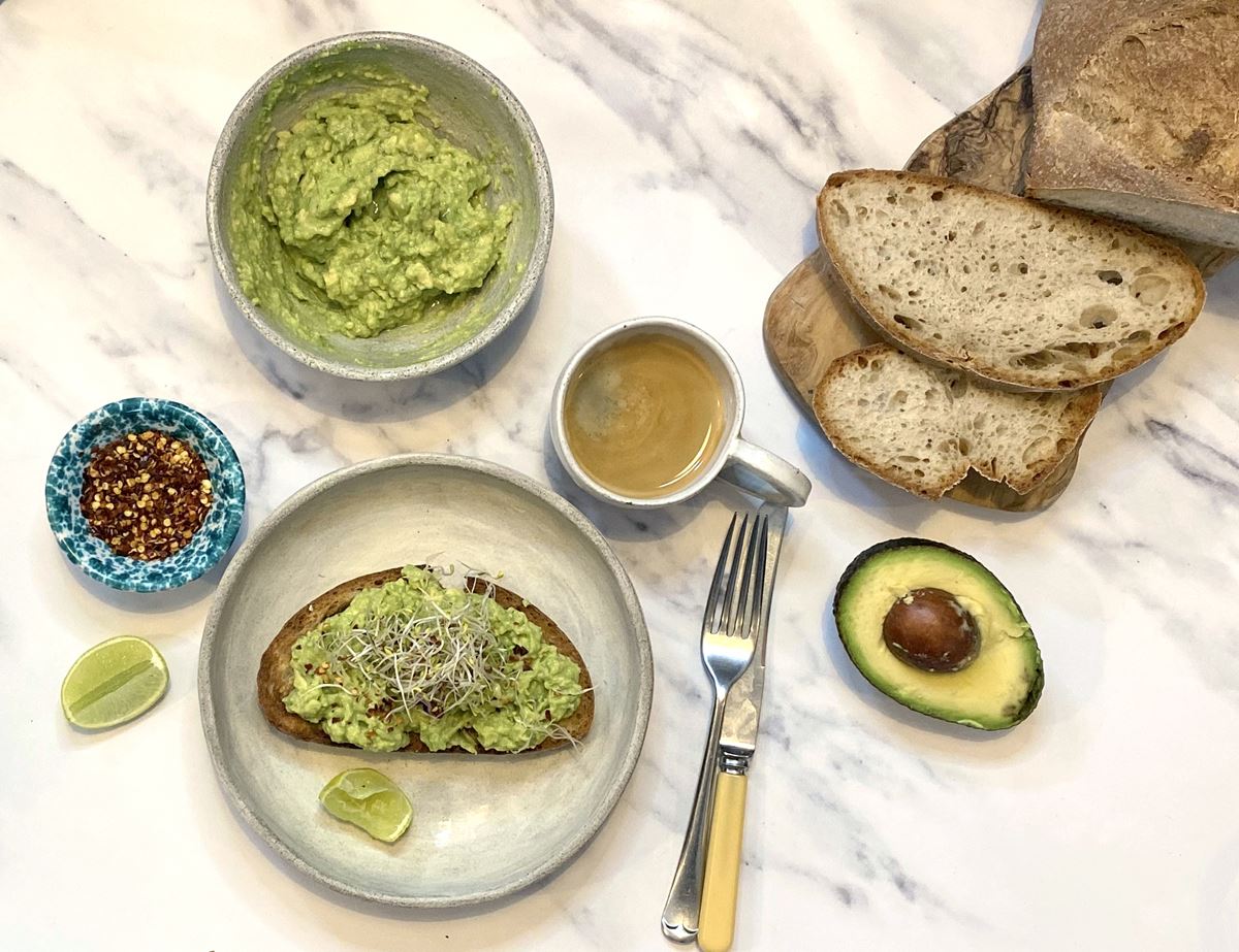 Smashed Avocado on Sourdough Toast