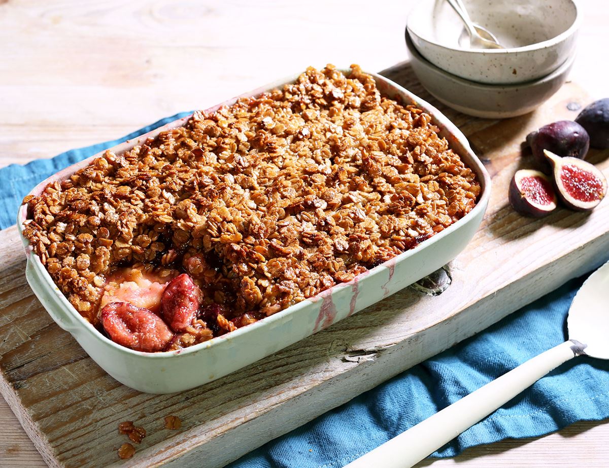 Fig & Apple Flapjack Crumble