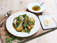 Roast Golden Beetroot, Haricot Bean & Parmesan Salad