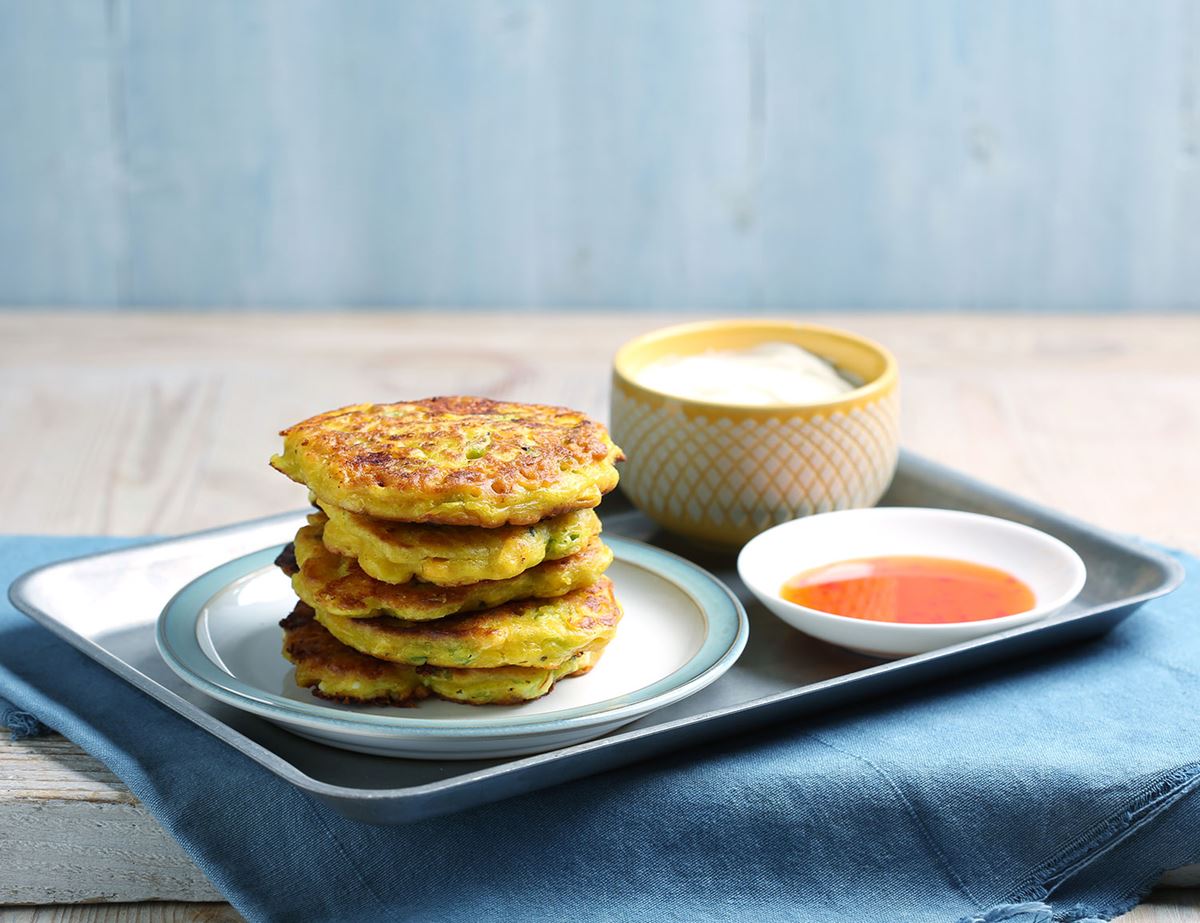 Sweetcorn & Feta Pancakes