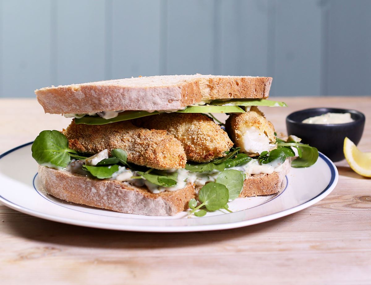 Chunky Fish Finger Sandwiches with Tartare Sauce