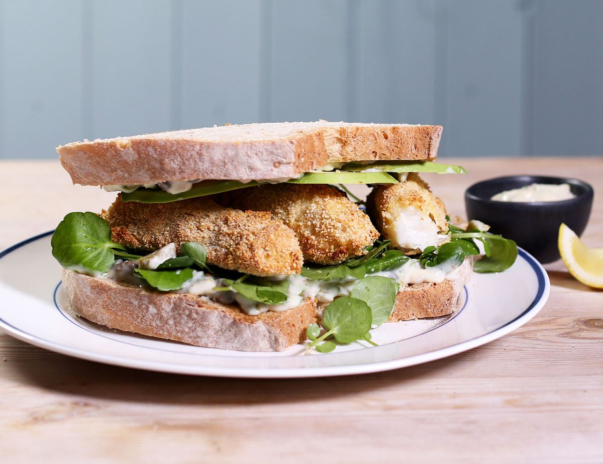 Chunky Fish Finger Sandwiches with Tartare Sauce Recipe | Abel & Cole