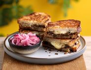 Haggis, Mozzarella & Cheddar Toasties