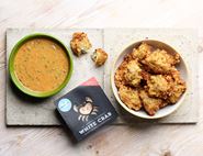 Chilli & Ginger Crab Cakes with Peanut Dip