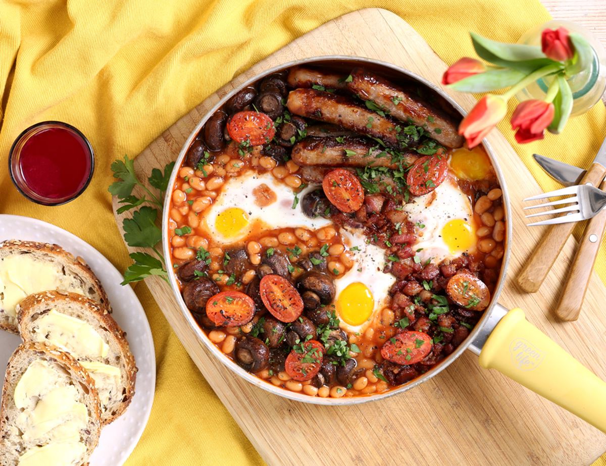 One Pan Full English Fry Up Recipe Abel Cole