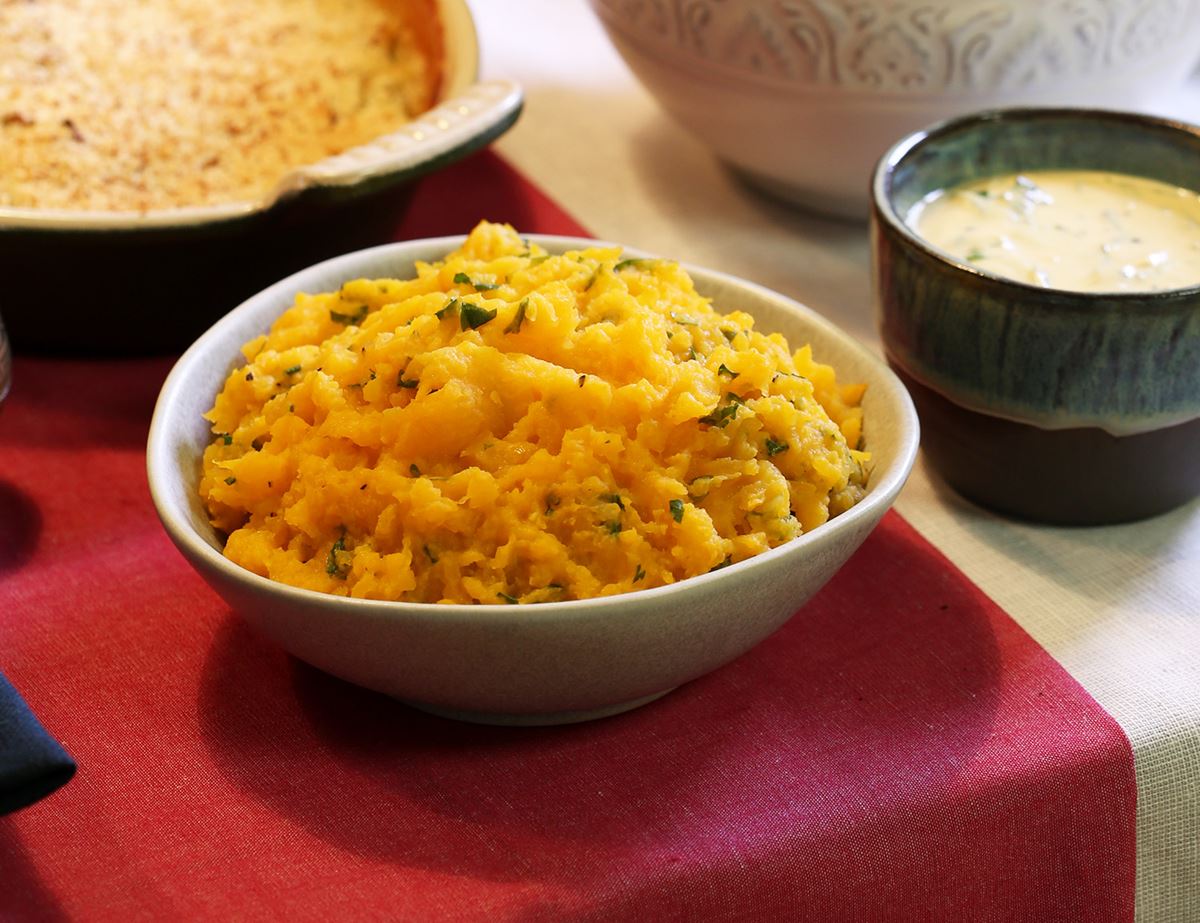 Butternut Squash Mash with Clementine Butter