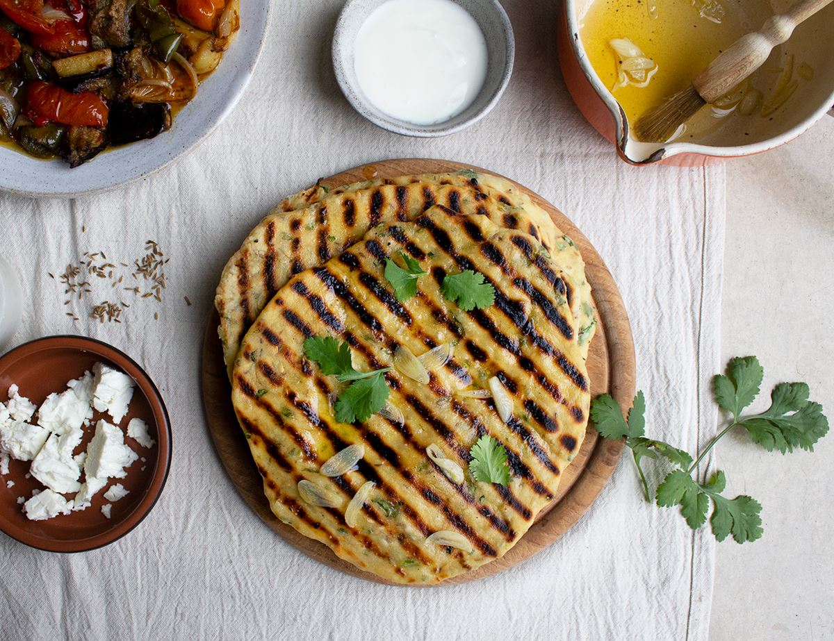 Garlic Buttered Flatbreads