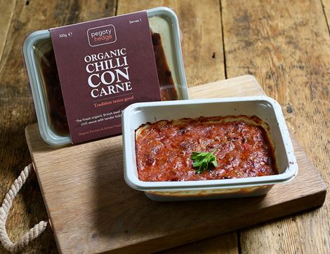 Beef Chilli Con Carne, Organic, Pegoty Hedge (320g)