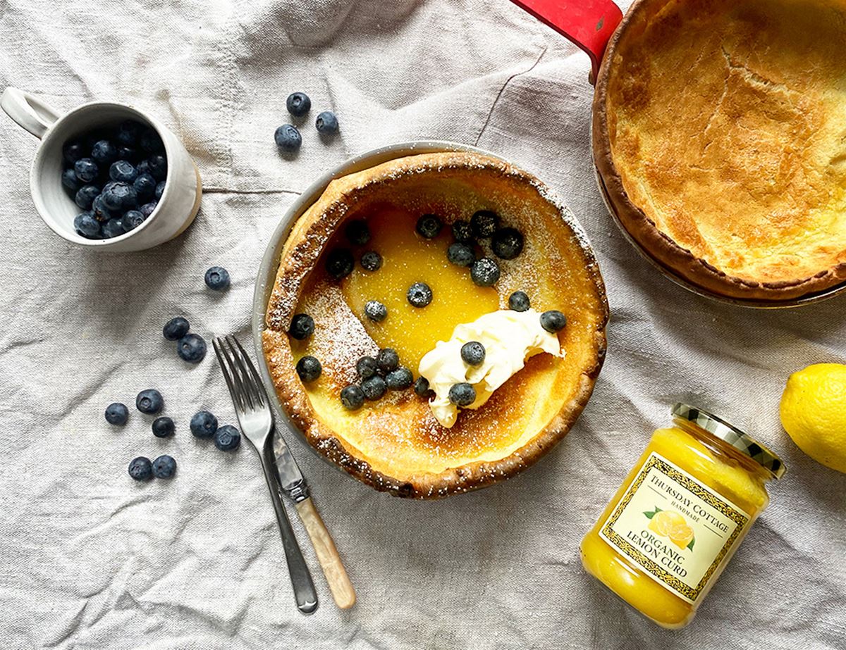 Dutch Babies with Lemon Curd