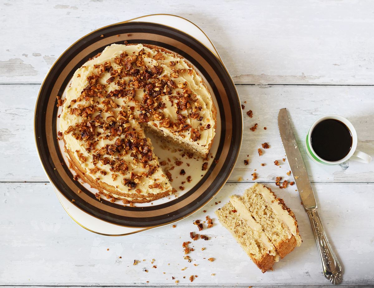 Coffee & Walnut Cake