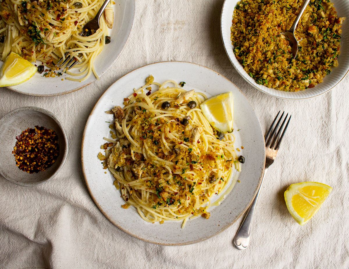 Speedy Sardine, Chilli & Lemon Spaghetti