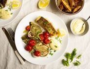 Cod with Roast Fennel & Home-Made Mayonnaise