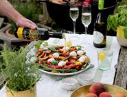 Pickled Peach & Mozzarella Salad