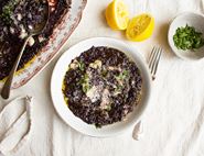 Crab & Black Rice Risotto