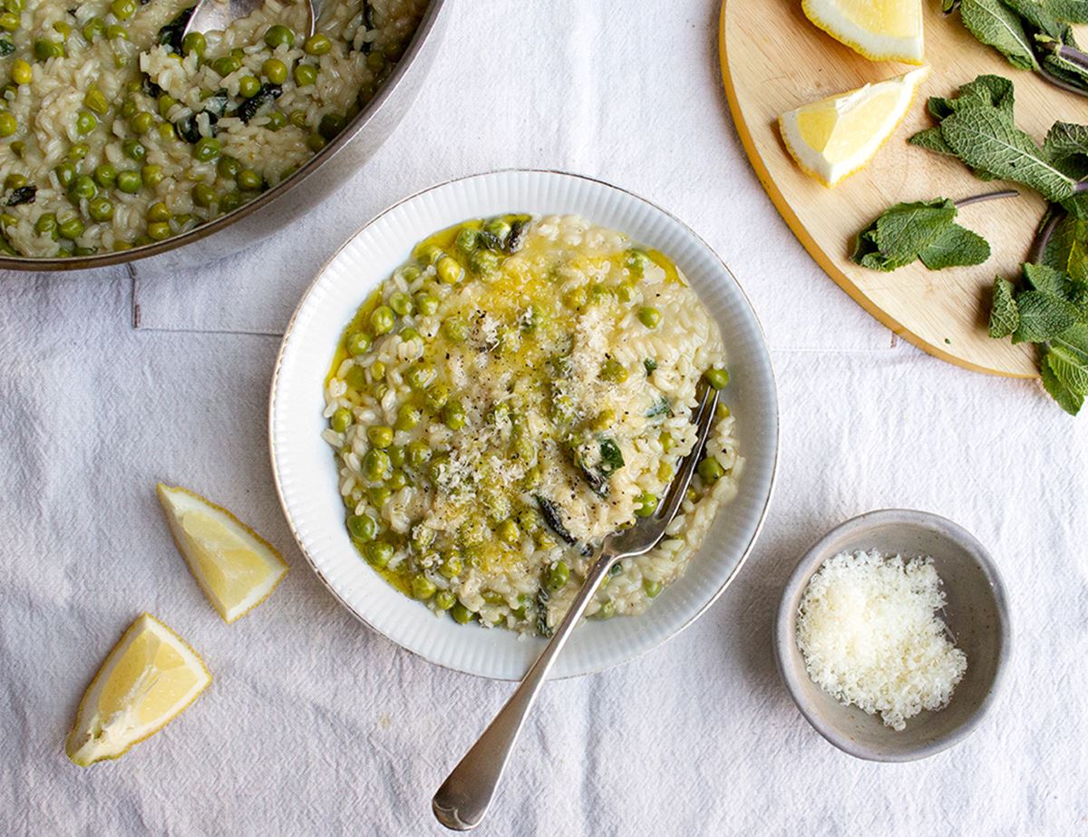 Garden Pea, Mint & Lemon Risotto