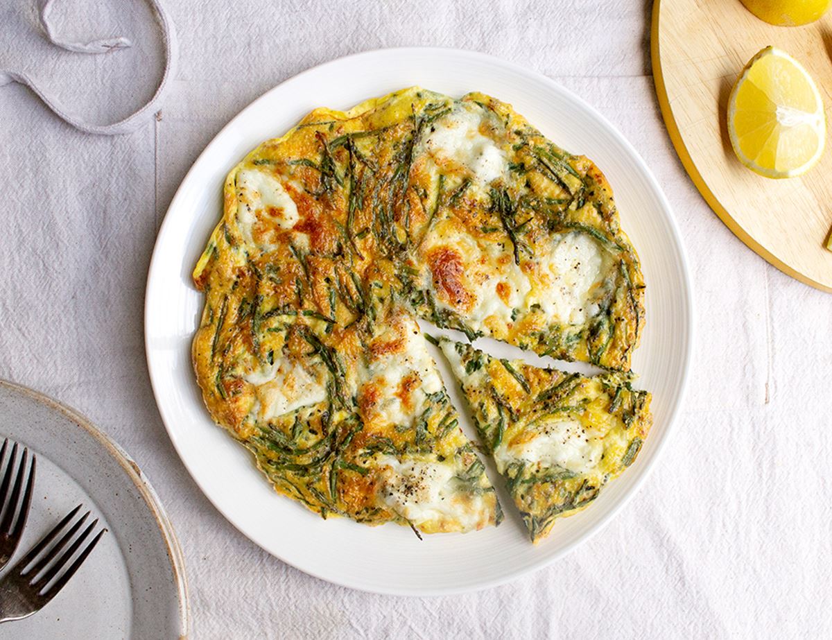 Samphire & Mozzarella Frittata