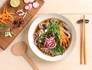 Chilled Soba Noodles with Crispy Shallots