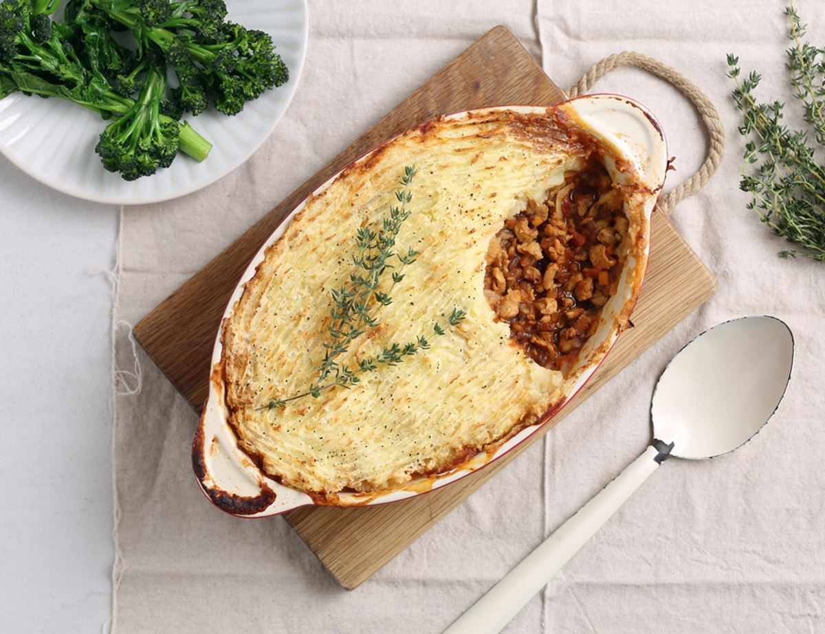 Shepherdess Pie with Potato & Parsnip Mash