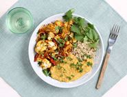 Red Lentil Dal with Spicy Roast Cauliflower