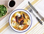 Roast Root Veg & Goat's Cheese Frittata