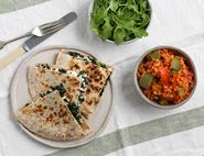 Feta-Stuffed Flatbreads with Winter Greens